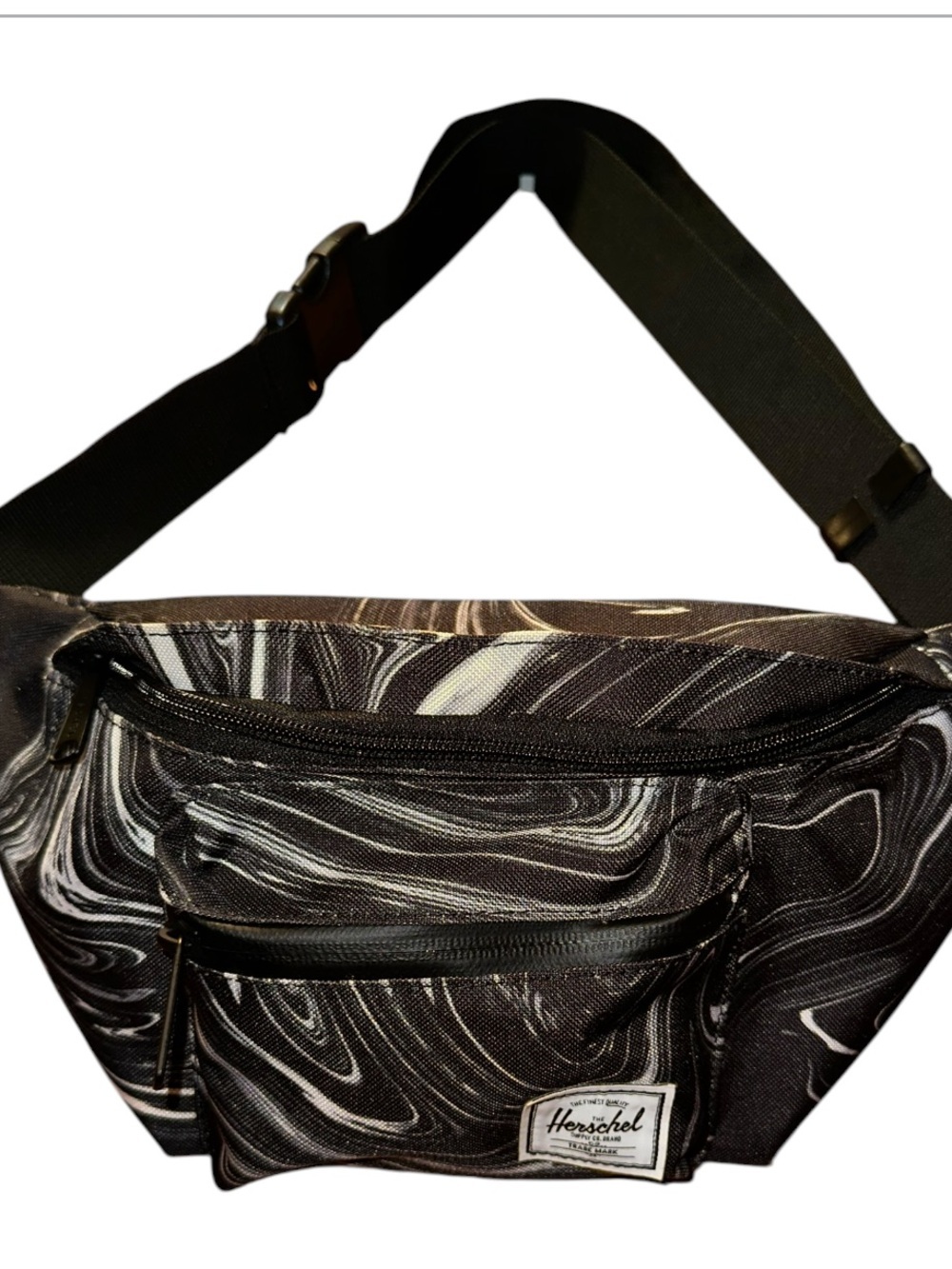 Herschel Supply Company Black & White Marble Waist Bag